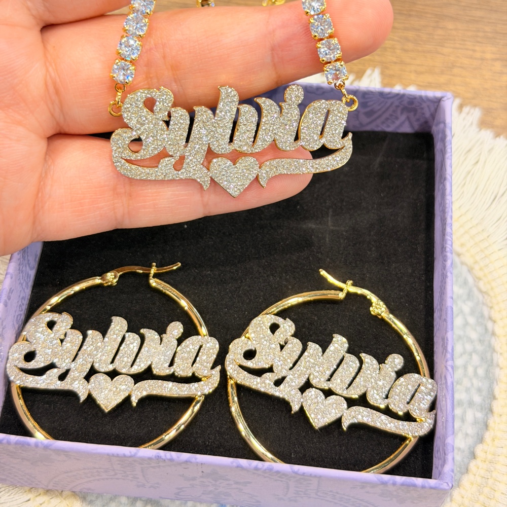 DUOYING Ensemble Collier et Bo - Name Necklace Custom avis et prix