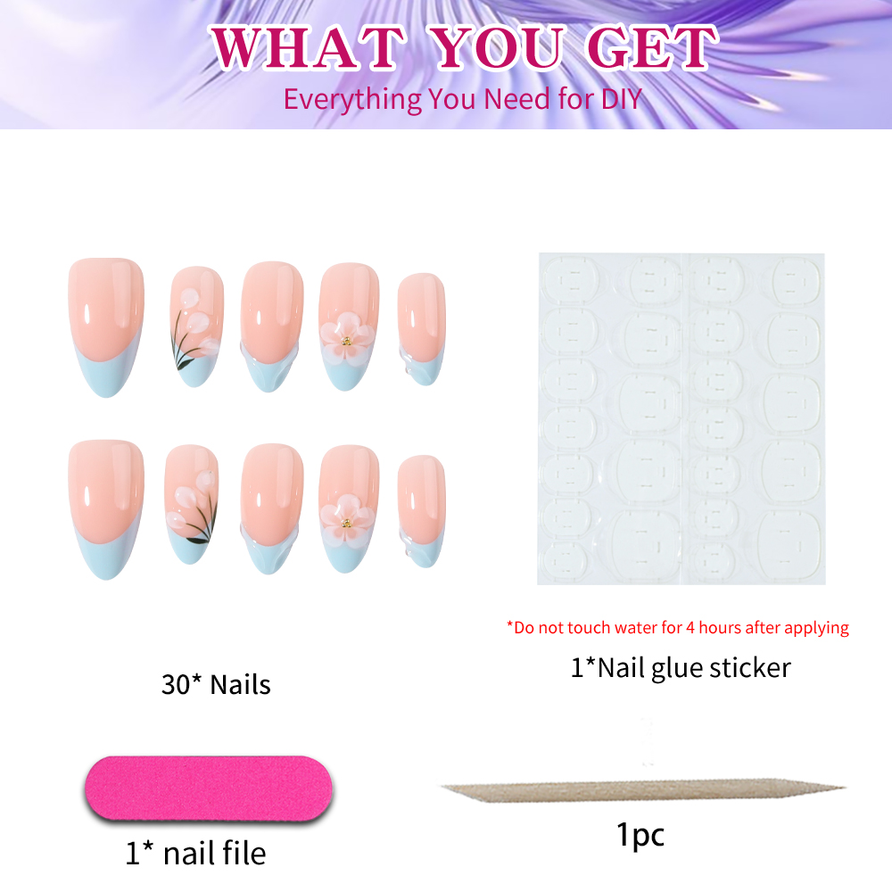 30 autocollants pour ongles co - Pressed Flower Art avis et prix