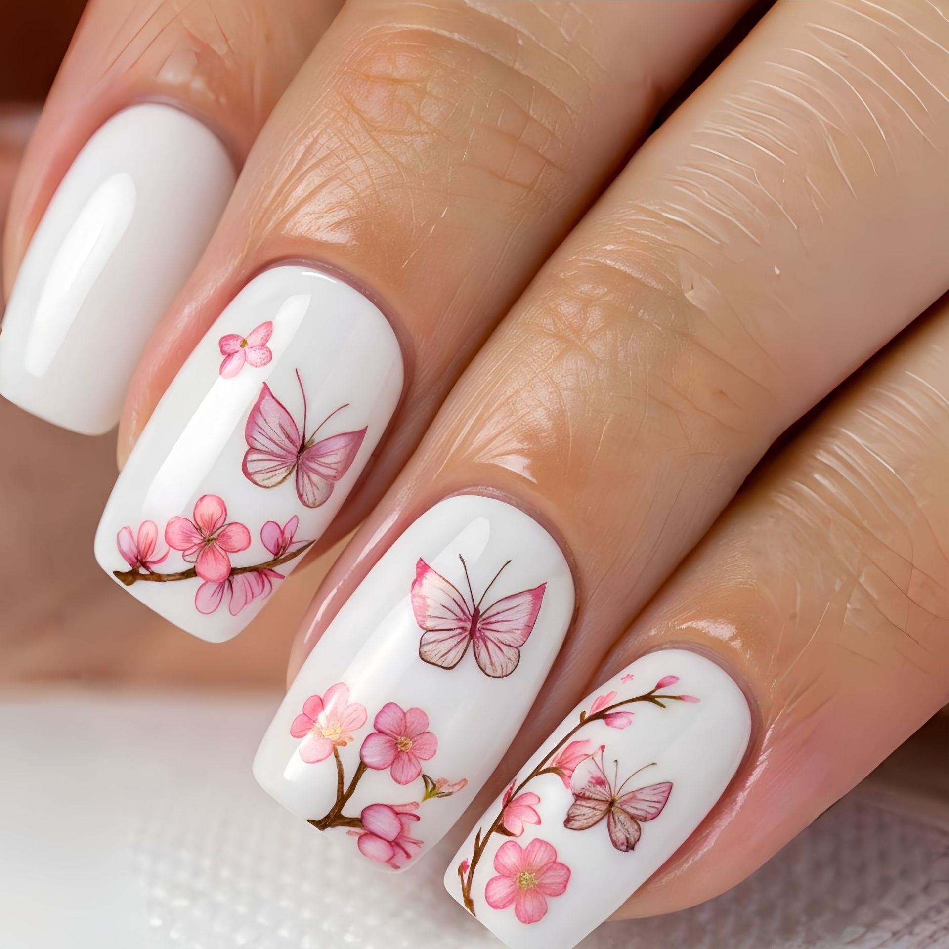 Faux ongles moyens pour femmes - Pressed Flower Art avis et prix