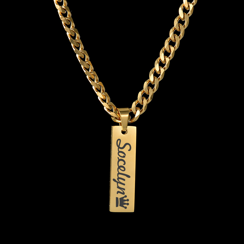 Goxijite – collier avec nom gr - Name Necklace Custom avis et prix