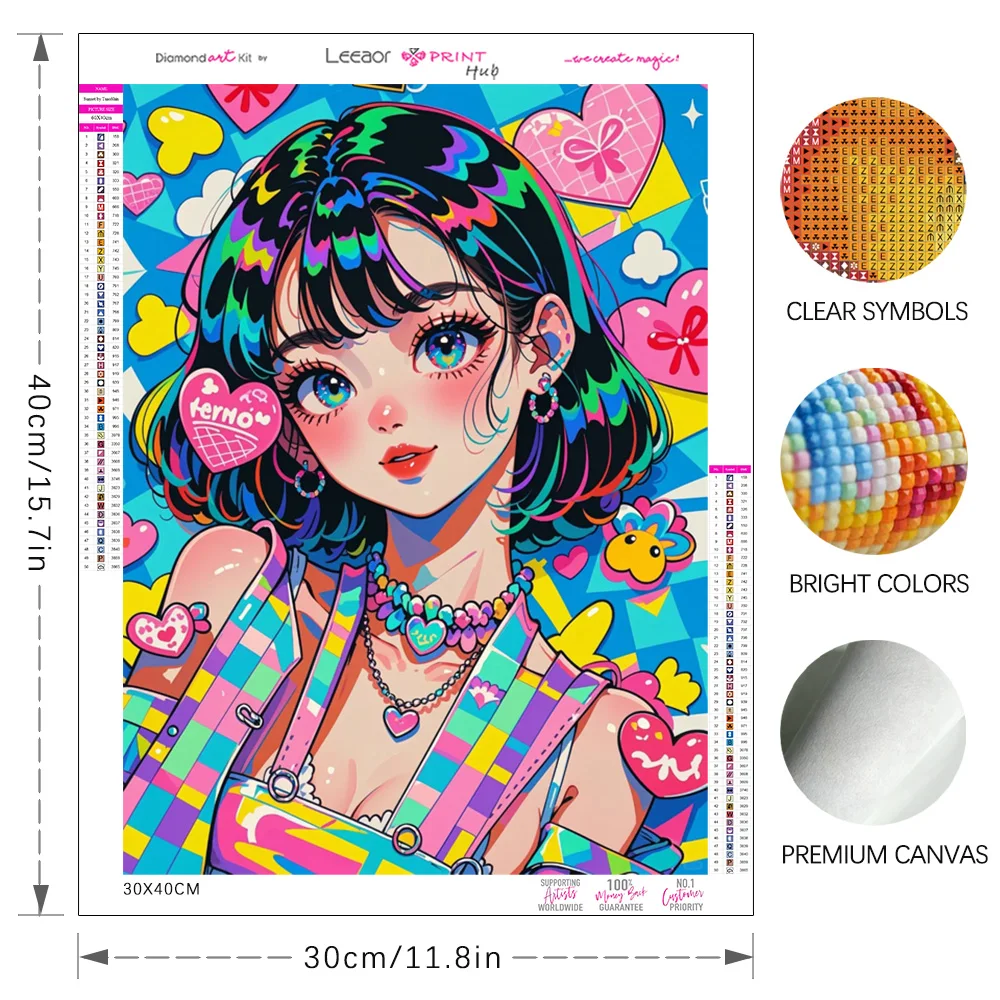 Peinture diamant fille bande d - Photo Mosaic Print avis et prix
